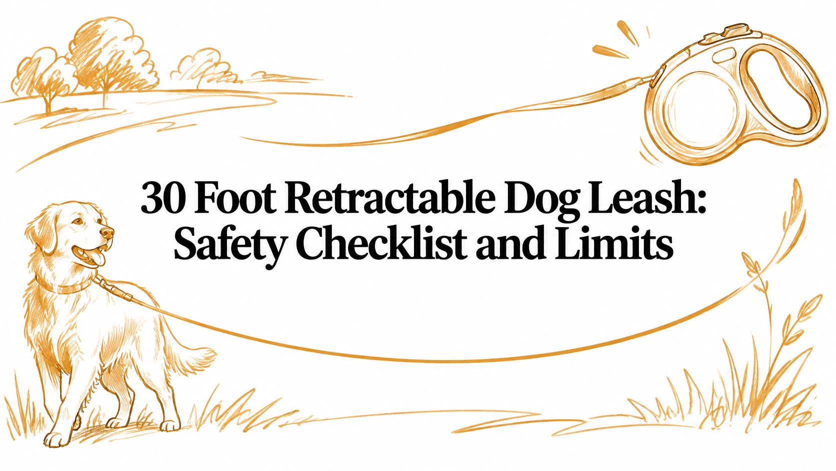 30 Foot Retractable Dog Leash: Safety Checklist and Limits
