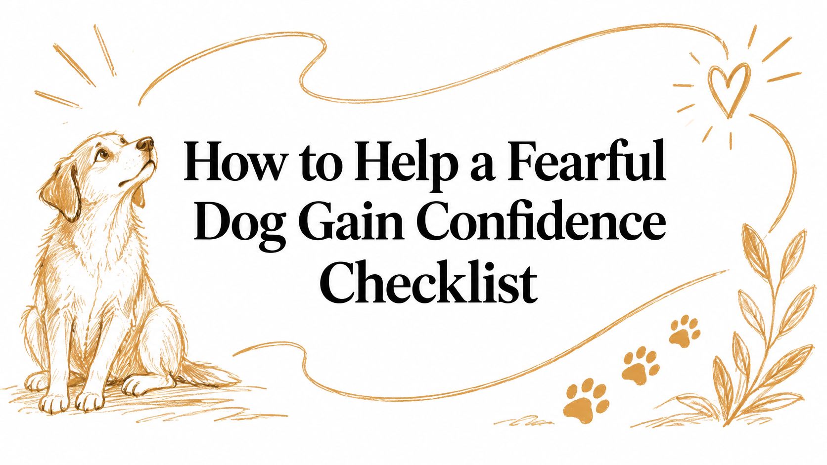 How to Help a Fearful Dog Gain Confidence Checklist