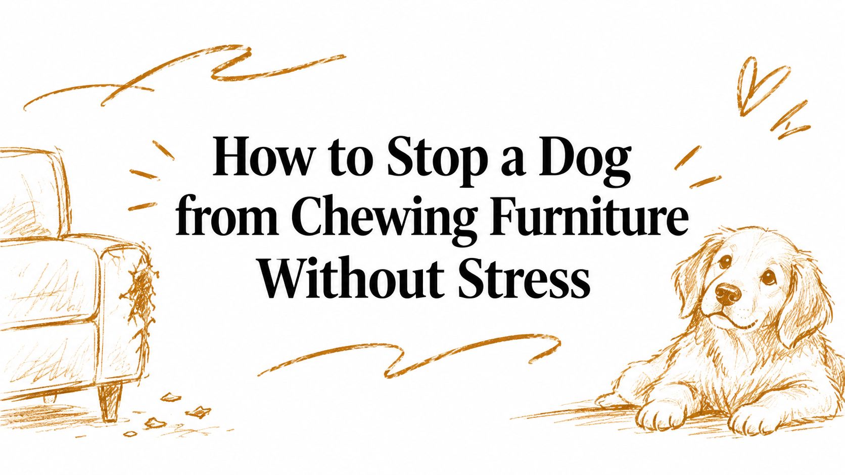 How to Stop a Dog from Chewing Furniture Without Stress