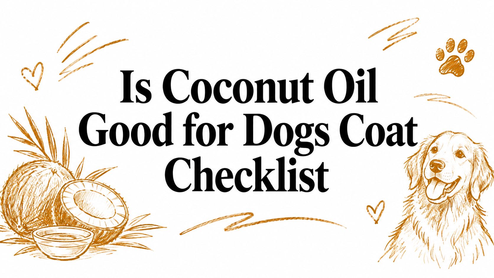 Is Coconut Oil Good for Dogs Coat Checklist